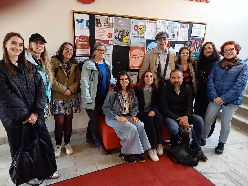 The DigCompAE team visiting Folkuniversitetet in Uppsala